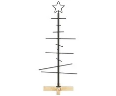 Metalinis Kalėdų medis s stovu Juoda 89 cm