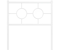 Metalinis keičiamas galvūgalis, baltos spalvos, 75 cm
