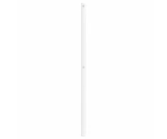 Metalinis keičiamas galvūgalis, baltos spalvos, 80 cm