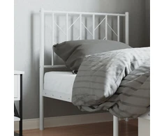 Metalinis keičiamas galvūgalis, baltos spalvos, 75 cm