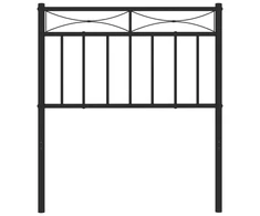 Metalinis keičiamas galvūgalis, juodas, 75 cm