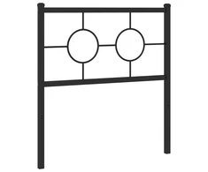 Metalinis keičiamas galvūgalis, juodas, 75 cm
