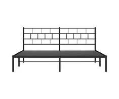 Lova Metalinis lovos rėmas su galvūgaliu, juodos spalvos, 183x213cm