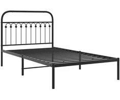 Lova Metalinis lovos rėmas su galvūgaliu, juodos spalvos, 107x203cm