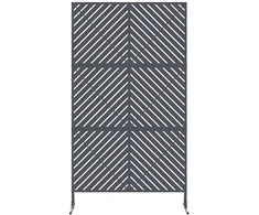 Privatumo žaliuzės 100 x 50 x 180 cm Plienas Antracito