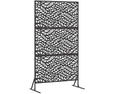 Privatumo žaliuzės 100 x 50 x 180 cm Plienas Juoda