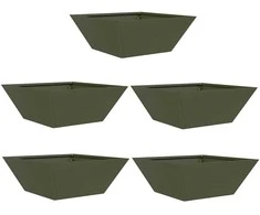 Sodo vazonas 5 pcs Alyvuogių žalia 40 x 40 x 15 cm
