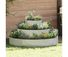 Sodo vazonas Sidabro 120 x 120 x 20 cm Cinkuota plienas