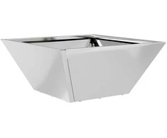 Sodo vazonas Sidabro 35 x 35 x 15 cm Cinkuota plienas