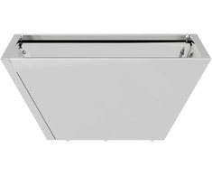 Sodo vazonas Sidabro 35 x 35 x 15 cm Cinkuota plienas