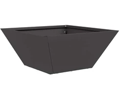 Sodo vazonas Juoda 35 x 35 x 15 cm Šaltai valcuotas plienas