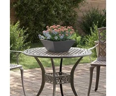 Sodo vazonas Juoda 35 x 35 x 15 cm Šaltai valcuotas plienas
