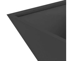 Sodo vazonas Juoda 40 x 40 x 15 cm Šaltai valcuotas plienas