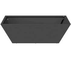 Sodo vazonas Juoda 50 x 50 x 15 cm Šaltai valcuotas plienas