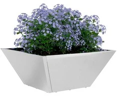 Sodo vazonas Sidabro 35 x 35 x 15 cm Nerūdijantis Plienas