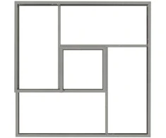 Sodo vazonas Sidabro 60 x 60 x 50 cm Nerūdijantis Plienas