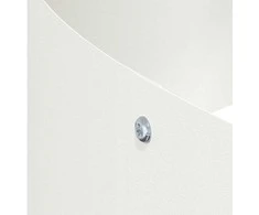 Sodo vazonas Balta 120 x 120 x 20 cm Šaltai valcuotas plienas