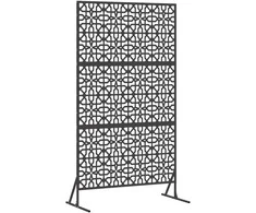 Privatumo žaliuzės 100 x 50 x 180 cm Plienas Juoda