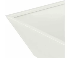 Sodo vazonas Balta 50 x 50 x 15 cm Šaltai valcuotas plienas