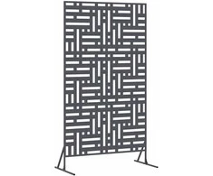 Privatumo žaliuzės 100 x 50 x 180 cm Plienas Antracito