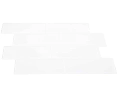 Metro plytelė 10 vnt. Balta 29 x 21 cm Poliuretanas ir PET