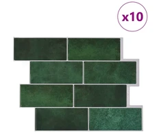 Metro plytelė 10 pcs Tamsiai žalia 29 x 21 cm
