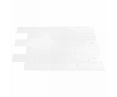 Metro plytelė 20 vnt. Balta 30 x 30 cm Poliuretanas ir PET