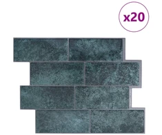 Metro plytelė 20 pcs Mėlyna žalia 29 x 21 cm
