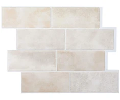Metro plytelė 20 pcs Šviesiai ruda marmuro 29 x 21 cm
