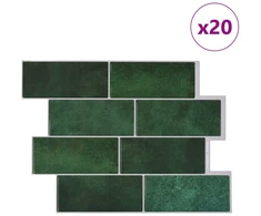 Metro plytelė 20 pcs Tamsiai žalia 29 x 21 cm