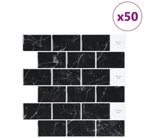Metro plytelė 50 pcs Juodas marmuras 30 x 30 cm