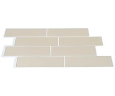 Metro plytelė 50 vnt. Smėlio 29 x 21 cm Poliuretanas ir PET