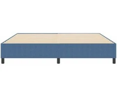 Lova Platforminės lovos rėmas Mėlyna 200 x 200 cm Kordūrinis audinys
