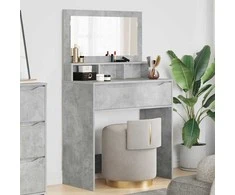 Miegamojo persirengimo stalai Betono pilka 80 x 39,6 x 135 cm