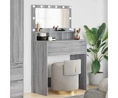 Miegamojo persirengimo stalai Pilkas Sonoma 80 x 39,6 x 135 cm