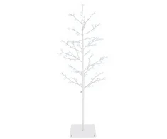 Mikro beržo Kalėdų eglutė Balta 120 cm Plienas 279 LED