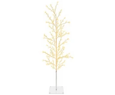 Mikro beržo Kalėdų eglutė Balta 150 cm Plienas 360 LED