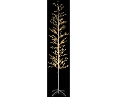 Mikro beržo Kalėdų eglutė Balta 47 x 240 cm Plienas 675 LED