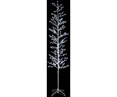 Mikro beržo Kalėdų eglutė Balta 47 x 240 cm Plienas 675 LED