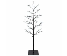 Mikro beržo Kalėdų eglutė Juoda 120 cm Plienas 279 LED