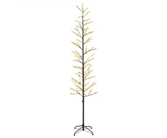 Mikro beržo Kalėdų eglutė Juoda 240 cm Plienas 675 LED