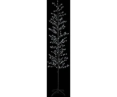 Mikro beržo Kalėdų eglutė Juoda 47 x 240 cm Plienas 675 LED