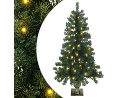 Mini Kalėdų medis 120 cm 100 LED Šilta balta PVC Žalia