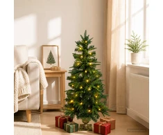 Mini Kalėdų medis 120 cm 100 LED Šilta balta PVC ir PE Žalia