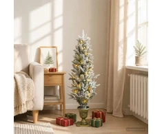 Mini Kalėdų medis 120 cm 100 LED Šilta balta PVC ir PE