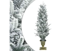 Mini Kalėdų medis 120 cm PVC ir PE Žalia ir balta