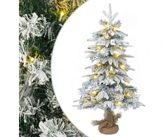 Mini Kalėdų medis 45 cm 25 LED Šilta balta PVC ir PE