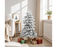 Mini Kalėdų medis 90 cm PVC ir PE Žalia ir balta