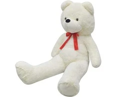 Minkštas žaislinis šuo, pliušinis, baltas, 170cm