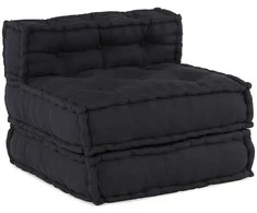 Modulinė sofa, antracito spalvos, 70x70x54 cm, audinys